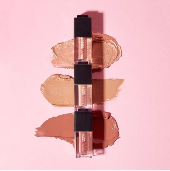 NIB HUDA BEAUTY Mini Matte & Metal Melted Shadows in Warm Browns - Picture 1 of 12